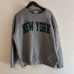New York Orange Kiss Essentials Gray Sweater XL